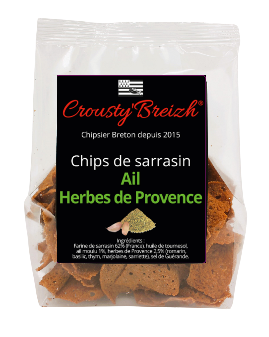 Chips de sarrasin Ail / Herbes de Provence 100g