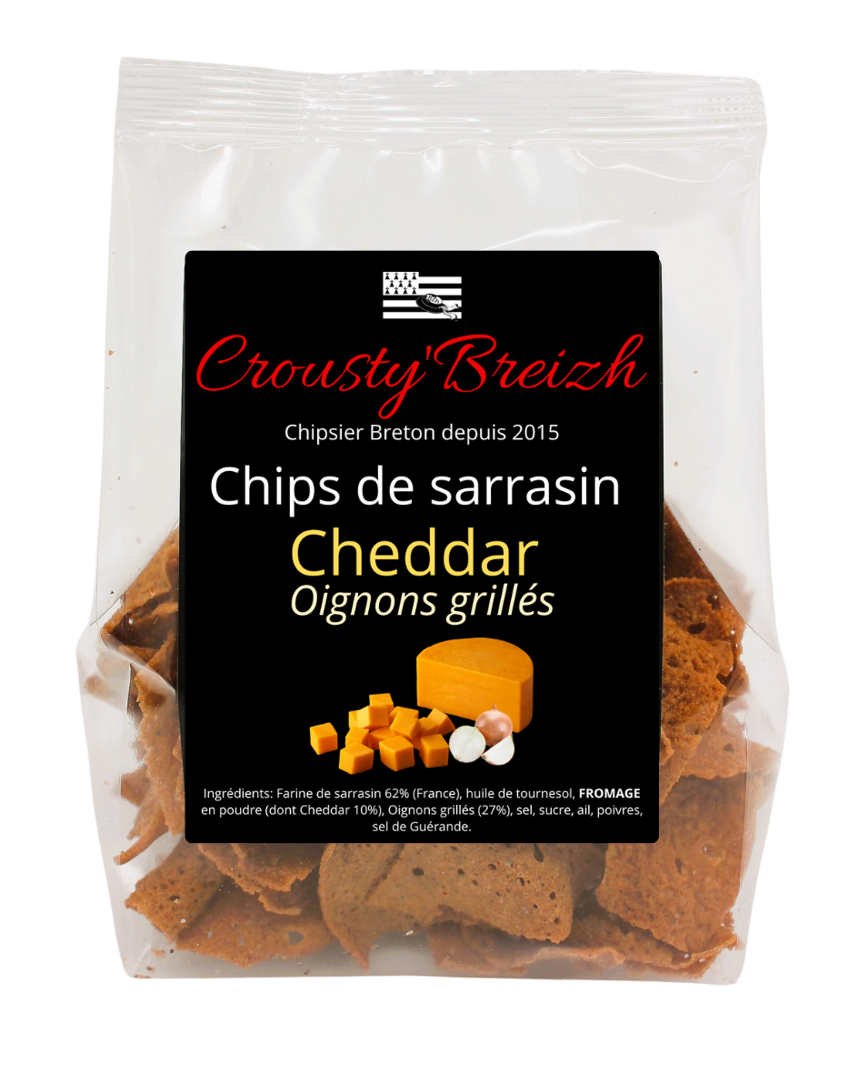 Chips de sarrasin CHEDDAR OIGNONS GRILLES 100g