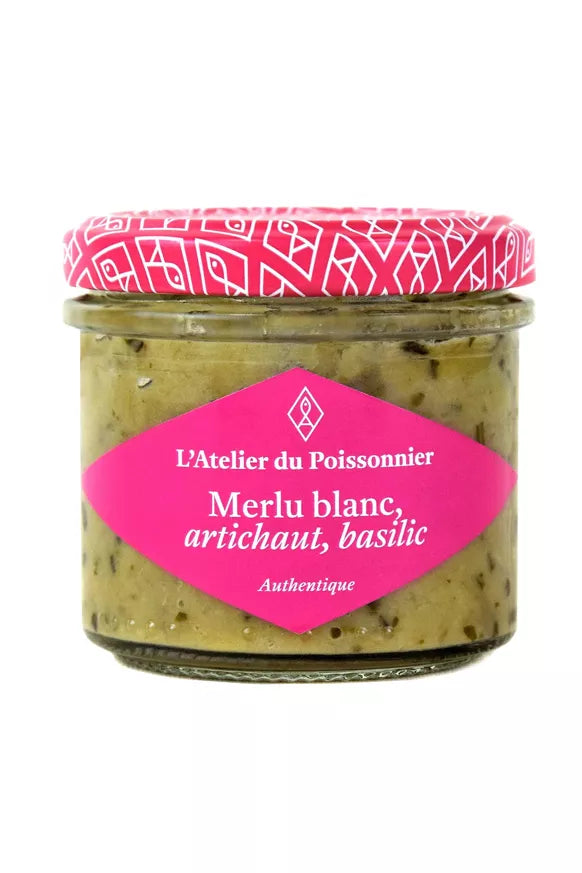 Tartinable de merlu blanc, artichaut, basilic 90g - Crousty'Breizh